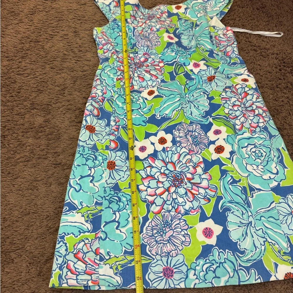 Lilly Pulitzer Allura Mayflower Floral Print Cap Sleeve Dress Sheath 8 $198 - Picture 9 of 11